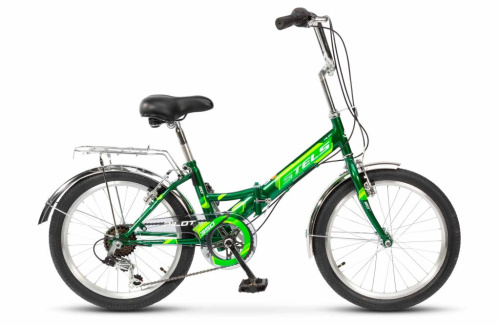 Складной велосипед Stels Pilot 350 V 20, год 2025, цвет Зеленый, ростовка 12