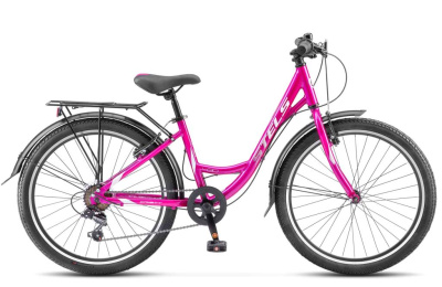 Подростковый велосипед Stels Cristy 430 V 24, год 2026, цвет Фиолетовый-Розовый, ростовка 14