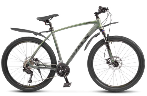 Горный велосипед Stels Navigator 750 D 27.5, год 2026, цвет Зеленый, ростовка 17.5