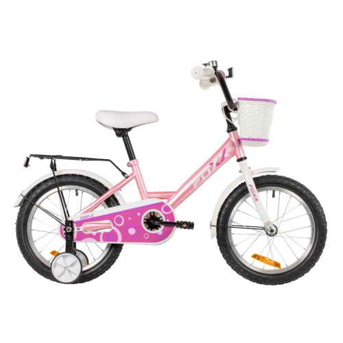 Детский велосипед Foxx Simple 16, год 2026, цвет Розовый