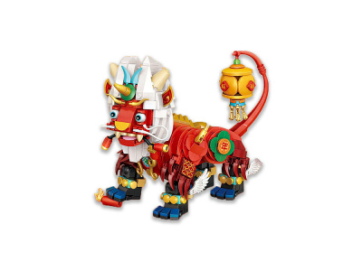 1931_MK Конструктор Китайский новогодний монстр