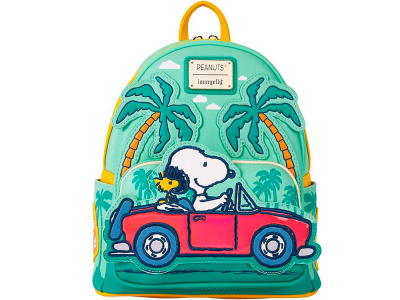 Snoopy PNBK0047 Рюкзак Loungefly! Leather: Peanuts Snoopy Road Trip Mini Backpack