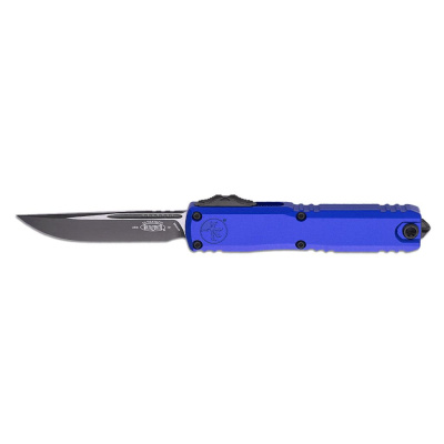 Автоматический нож Microtech Ultratech ZBP Gen III S/E, сталь M390MK, рукоять алюминий, синий/черный