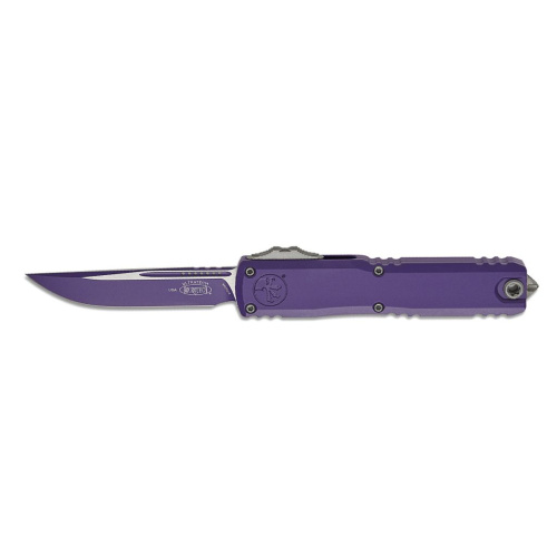 Автоматический нож Microtech Ultratech ZBP Gen III S/E, сталь M390MK, рукоять алюминий, фиолетовый