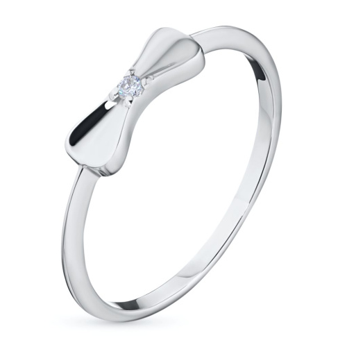 Кольцо из белого золота с бриллиантом э0901кц04200851