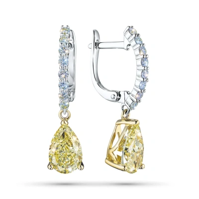 Серьги из комбинированного золота э4812сг10251351