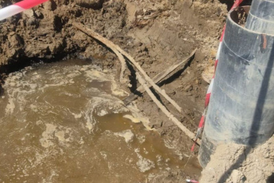 В Гагаринском округе Якутска при проведении дорожных работ повредили электрокабель / Анна Лебединская Якутск Якутск Республика Саха (Якутия)