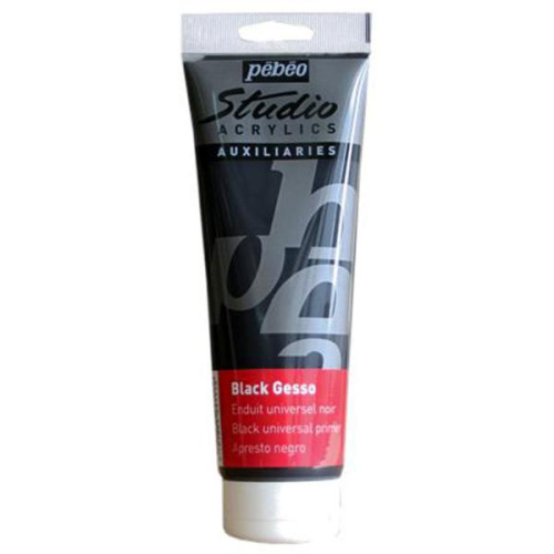 Грунт акриловый Pebeo "GESSO Studio" 250 мл черный