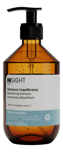 Шампунь для контроля жирной кожи головы Rebalancing Shampoo: Шампунь 350мл (стекло)