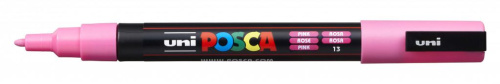Маркер UNI "POSCA" PC-3M, 0,9-1,3 мм, наконечник пулевидный, №13 цвет розовый