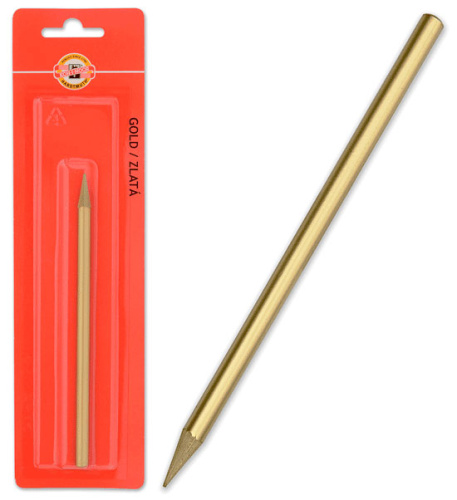 Карандаш Koh-I-Noor "Progresso" золотистый, в блистере