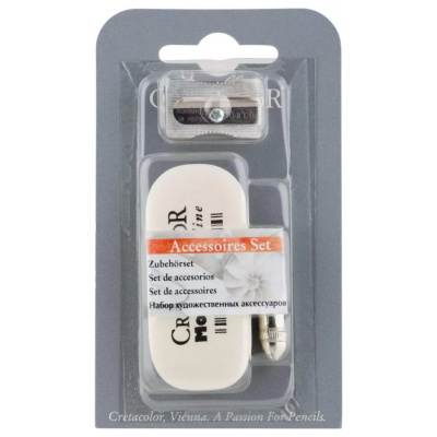Набор Cretacolor, ластик Monolith, точилка Monolith, защитный металлический колпачок для карандаша,
