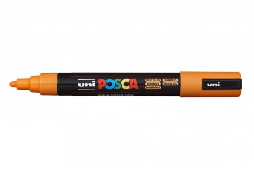 Маркер UNI "POSCA" PC-5M, 1,8-2,5 мм, наконечник пулевидный, цвет коралловый