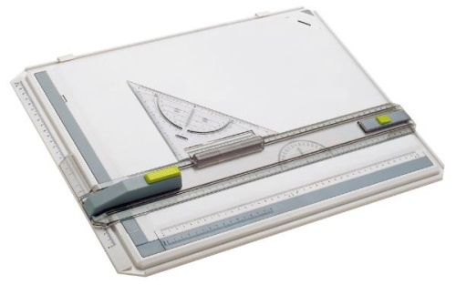 Доска чертежная Rotring "Profil" А4 с магнитным зажимом-фиксатором и доп. угловым зажимом