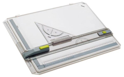 Доска чертежная Rotring "Profil" А4 с магнитным зажимом-фиксатором и доп. угловым зажимом