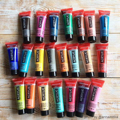 Акрил "Amsterdam" 120 мл Сего-голубой светлый