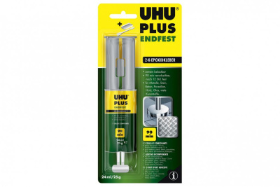 Клей эпоксидный UHU "Plus endfest 300" 25 г, в шприце