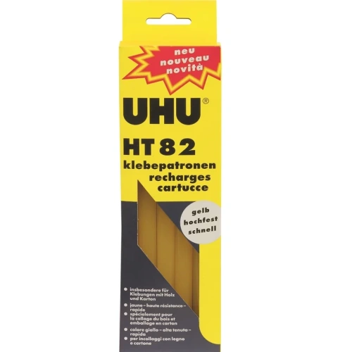 Патроны клеевые для выс.t пистолета UHU "Hot Melt HT210" d-11 мм 200 г НТ82 желтый