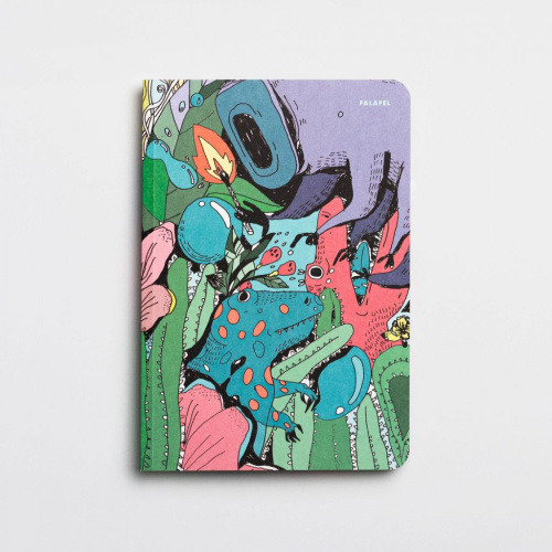 Блокнот для записей FALAFEL BOOKS A5B Acid Garden