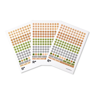 Набор стикеров Remarklee "Даты Натуральные"