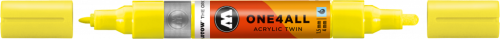 Маркер акриловый Molotow ONE4ALL двусторонний Неон-желтый