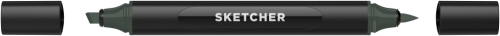 Маркер для скетчинга Molotow "Sketcher" GG505 c кистью и скошенным пером green grey 5