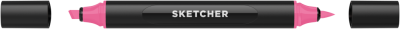 Маркер для скетчинга Molotow "Sketcher" P160 c кистью и скошенным пером shock pink middle