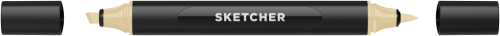 Маркер для скетчинга Molotow "Sketcher" K435 c кистью и скошенным пером sahara