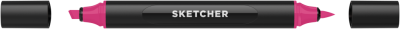 Маркер для скетчинга Molotow "Sketcher" P170 c кистью и скошенным пером shock pink dark