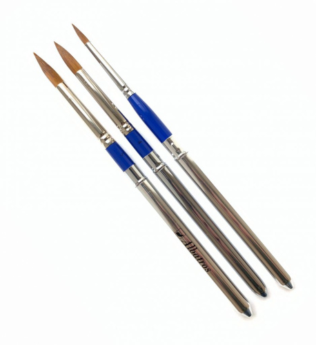 Кисть имитация колонка круглая Альбатрос, в футляре