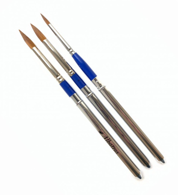 Кисть имитация колонка круглая Альбатрос, в футляре