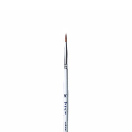 Кисть синтетика №2 круглая Альбатрос "Баргузин" для миниатюры, короткая ручка