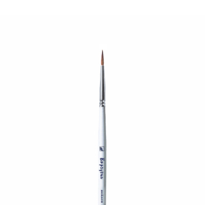 Кисть синтетика №2 круглая Альбатрос "Баргузин" для миниатюры, короткая ручка