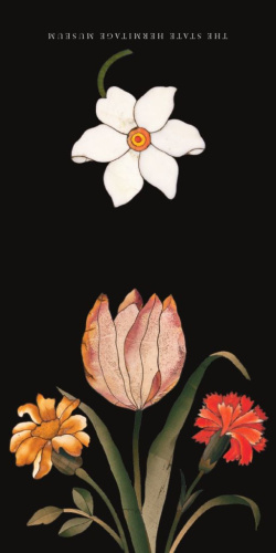 Открытка "Флорентийская мозайка: Тюльпан" 110х110 мм