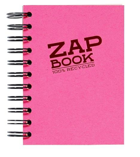 Блокнот для сухих техник на спирали Clairefontaine "Zap Book" Wiro А6 160 л 80 г