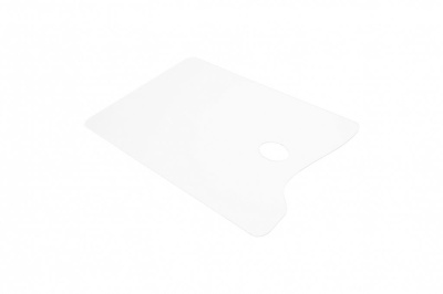 Палитра акриловая прямоугольная 25х30 см, оргстекло 2 мм, прозрачная