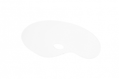 Палитра акриловая овальная 28х40 см, оргстекло 2 мм, прозрачная