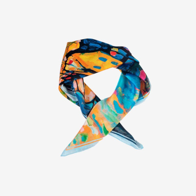 Платок Кандинский "Зимний пейзаж" 60х60 мм