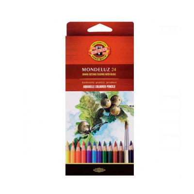 Набор карандашей акварельных Koh-I-Noor "Mondeluz" 24 цв в картон кор