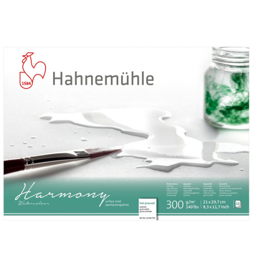 Альбом-склейка для акварели Hahnemuhle "Harmony" 21х29,7 см 300 г 12 л мелкое зерно, целлюлоза 100%