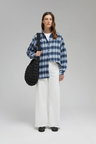 Рубашка из хлопковой фланели в клетку