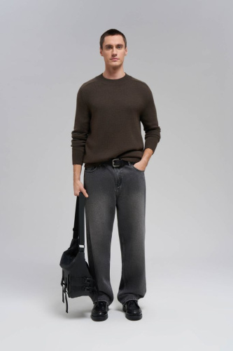 Джемпер прямого силуэта с добавлением шерсти