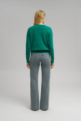 Джемпер полуприлегающего кроя из хлопка