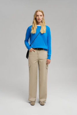 Джемпер полуприлегающего кроя из хлопка