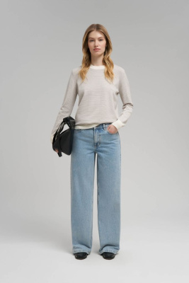 Джемпер полуприлегающего кроя с хлопком