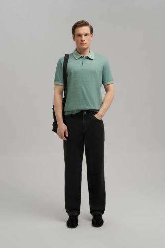 Поло прямого кроя из джерси