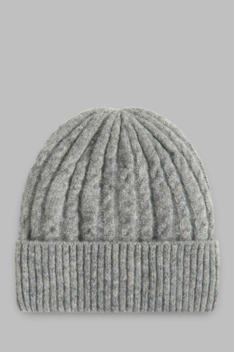 Вязаная шапка унисекс с подкладкой