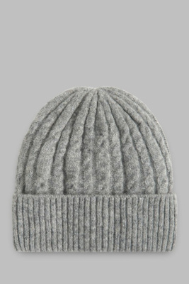 Вязаная шапка унисекс с подкладкой