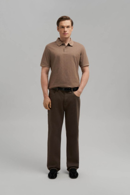 Поло прямого кроя из джерси