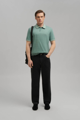 Поло прямого кроя из джерси